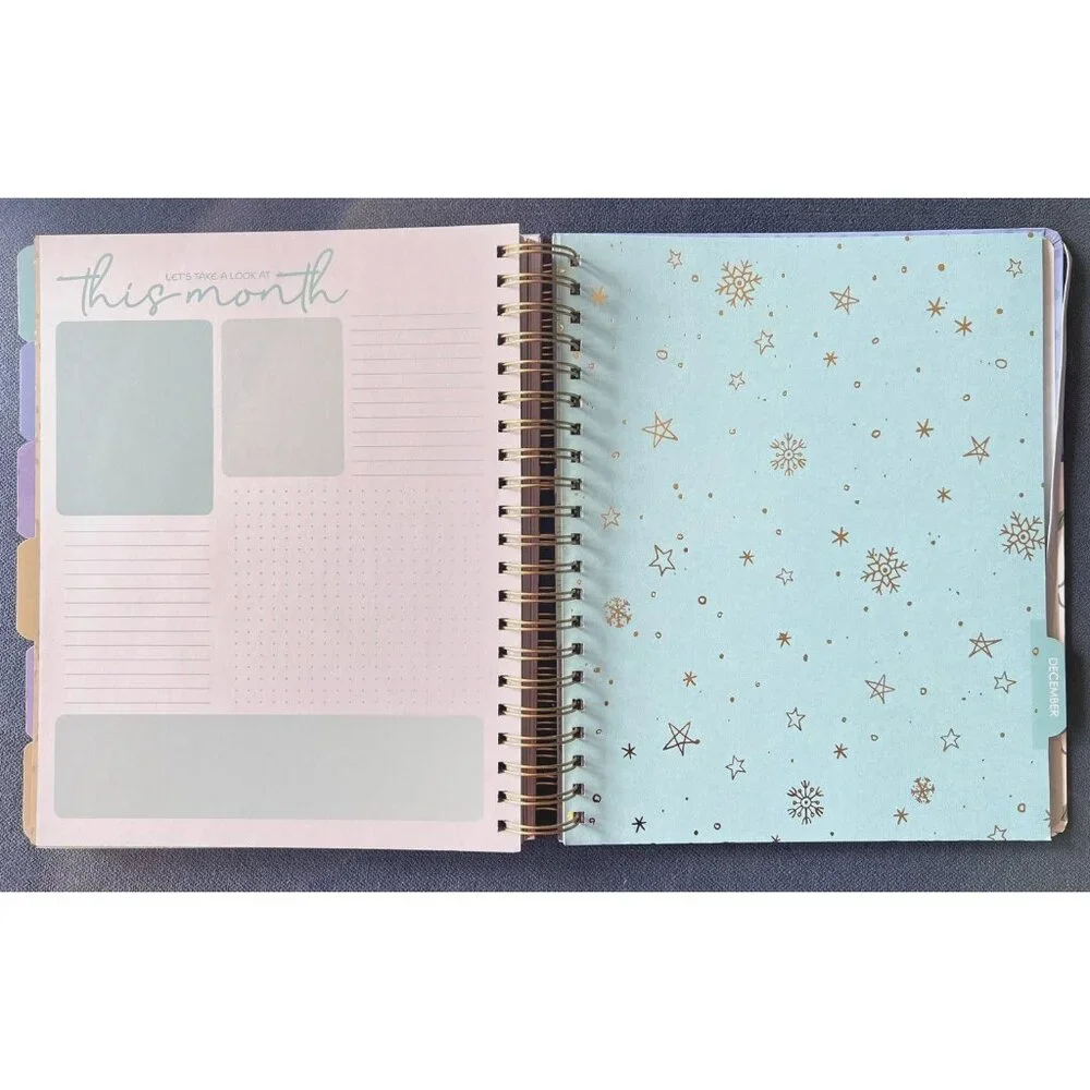 2026 Planner BLUE BOWS FLOWER Daily Weekly Weekly Planning Note 9